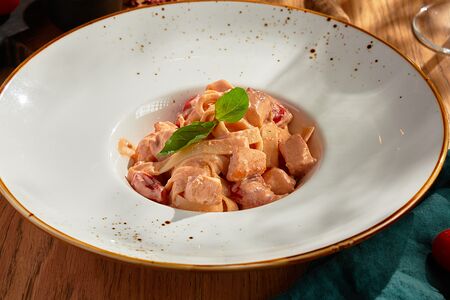 Паста с лососем