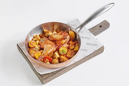 Цыплёнок Каччиаторе с овощами
