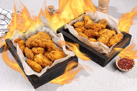 Жгучие куриные крылышки фри 1100 гр