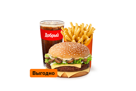 Биг Спешиал с грибами Большой Комбо