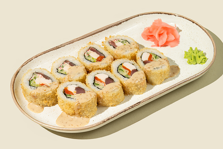 Темпура ролл курица и тунец жареный New