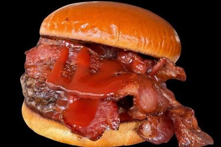 Бургер с беконом