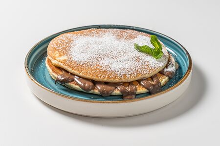 Панкейк с шоколадной пастой