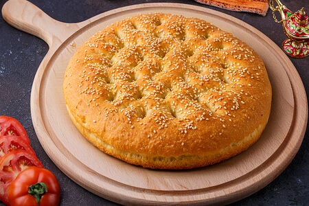 Фокачча с кунжутом 