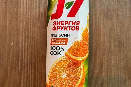 Сок J7 со вкусом апельсина