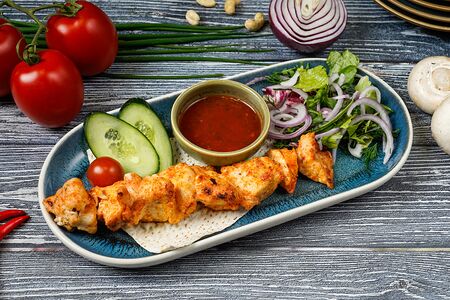 Шашлык из куриного филе