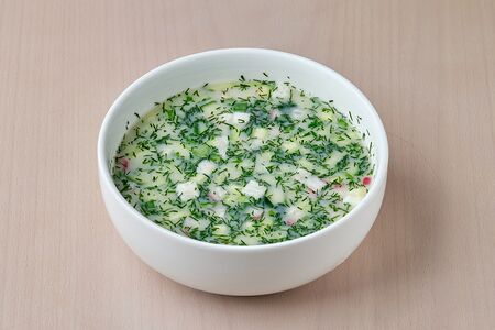 Окрошка овощная на квасе 