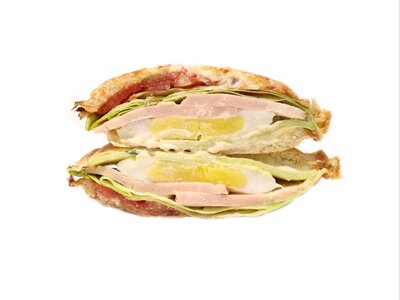 Сэндвич с ветчиной и яйцом