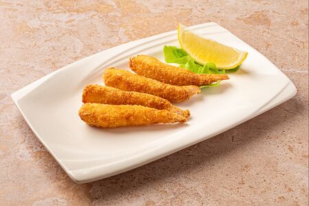 Королевские креветки в кляре