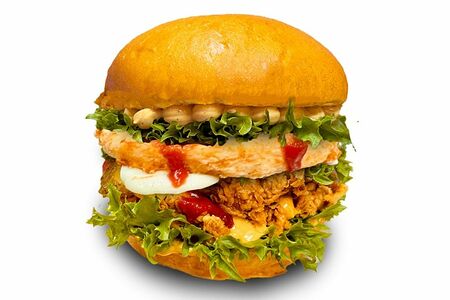 Сырный чикенбургер