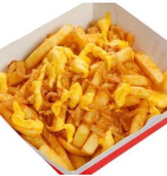 Картофель фри с сырным соусом
