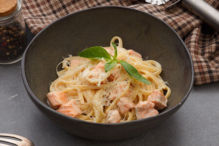 Паста с лососем