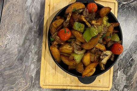 Сковородка по-грузински с курицей