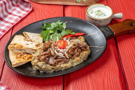 Бадриджан с мясом