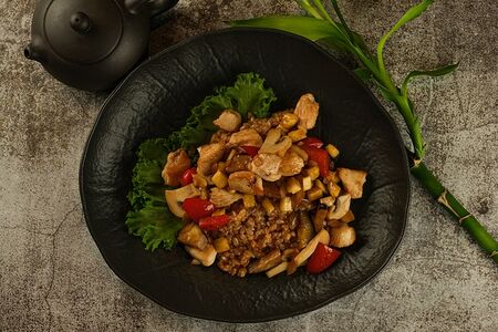 Плов тяхан с креветкой