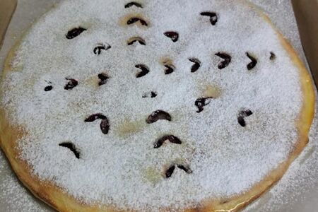 Пирог с вишней постный