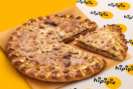 Пирог с лососем, картофелем и шпинатом