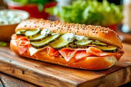 Хот-дог с лососем