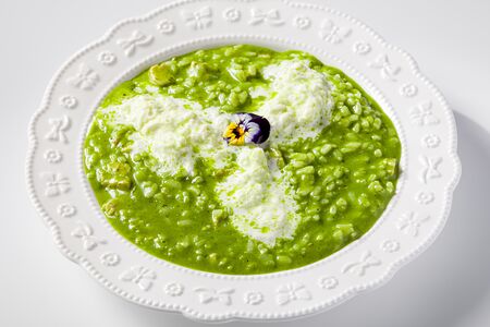 Ризотто песто с индейкой