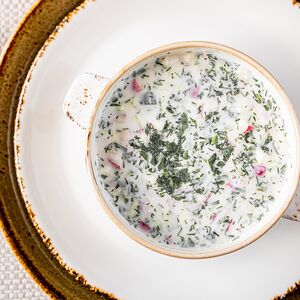 Окрошка с говядиной