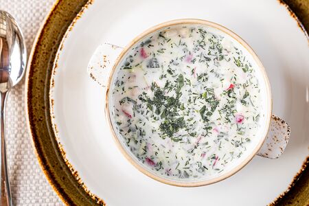 Окрошка с говядиной