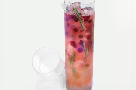 Домашний лимонад клюква-розмарин  