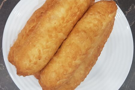 Сосиска в тесте с пюре 