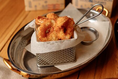 Кальмар в сухарях