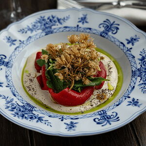 Печеный перец рамиро с вителло тонато