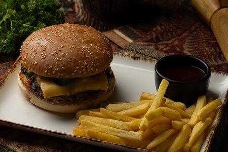 Бургер с курицей 