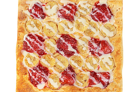 Сладкая пицца Клубника банан