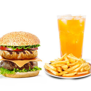 Двойной чизбургер ассорти комбо