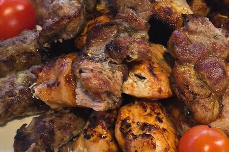 Шашлык из куриного филе