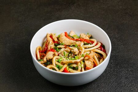 Удон терияки с цыпленком