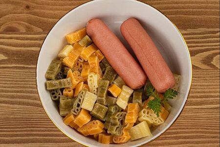 Макарошки с сосисками