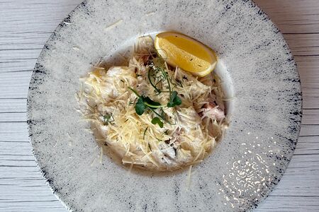 Паста с лососем