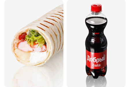 Комбо Донер с креветками и Кола