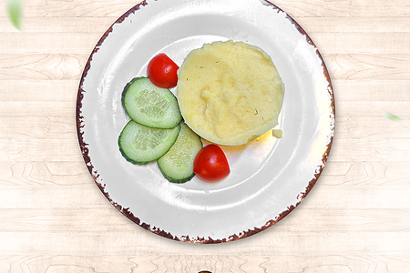 Пюре картофельное с молочком и сливочным маслицем