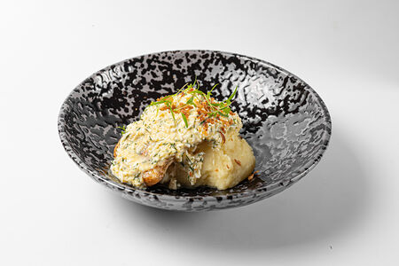 Лоин трески с яичным соусом