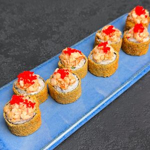 Жареный тартар с креветкой