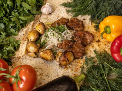 №1 Ассорти шашлыков из свинины 