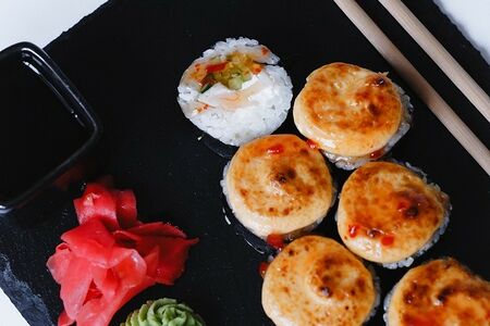 Запеченный с курицей