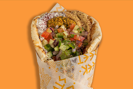 Гирос с фалафелем