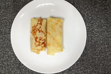 Блинчики с творогом и бананом