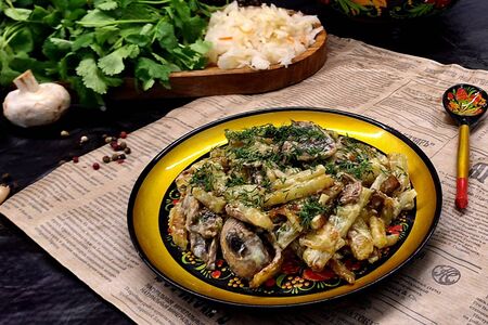 Картошка с грибами 