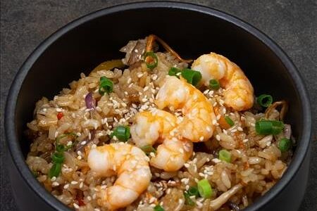 Рис с креветками
