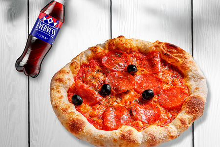 Пеперони неаполитано и Evervess Кола