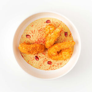 Сациви с креветками темпура