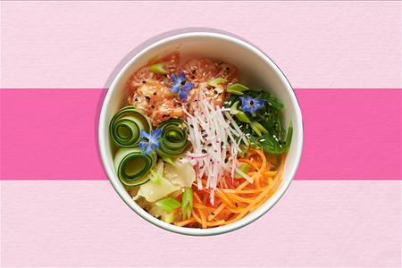 Поке с лососем спайси