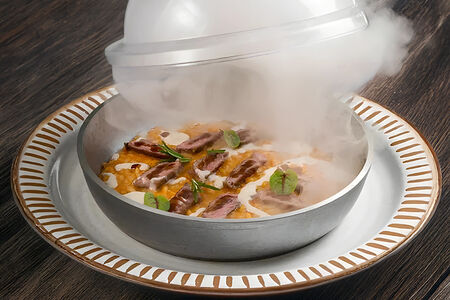 Ризотто с морковью и ягненком